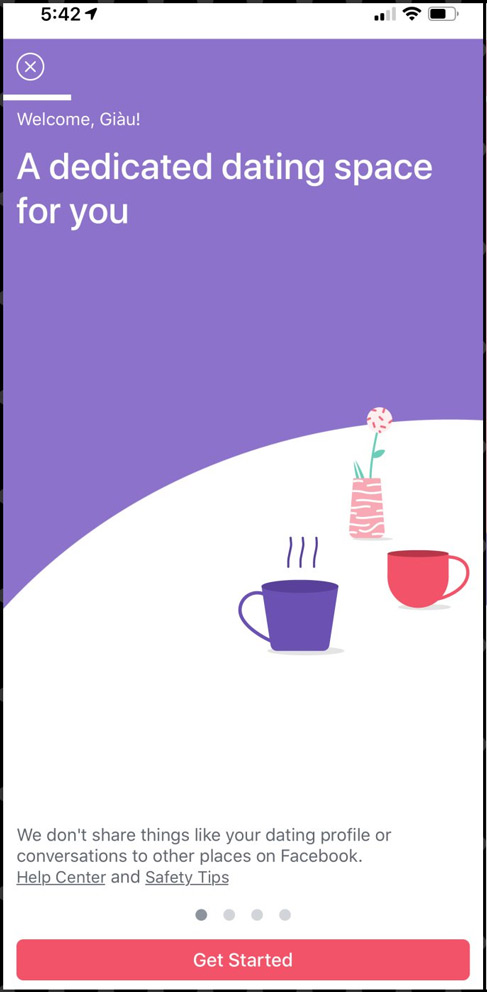 Tính năng hẹn hò Facebook Dating 1