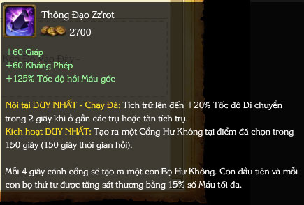 Vật Phẩm Thông Đạo Zz'rot