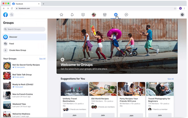 Giao diện mới của Facebook 2