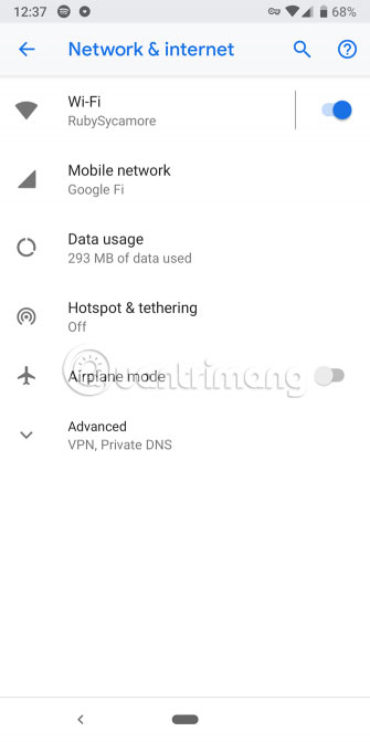 trên Android