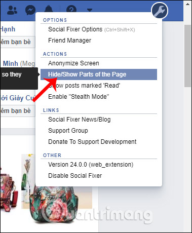 Cách ẩn quảng cáo Facebook, gọn giao diện bằng Social Fixer - Ảnh minh hoạ 4