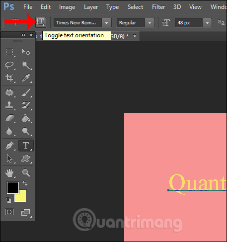 Đổi hướng chữ