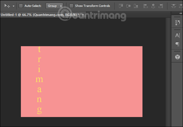 Đổi chữ sang kiểu viết dọc
