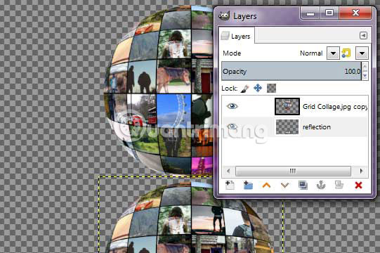 Điều chỉnh vị trí layer