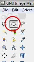 Chọn Ellipse Select Tool từ Toolbox