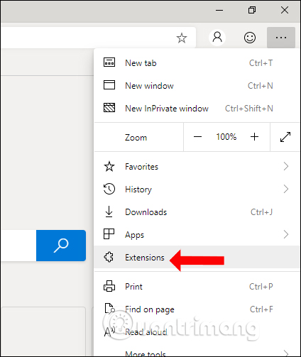 Giao diện extension
