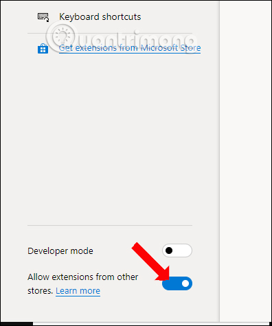 Cho phép cài tiện ích