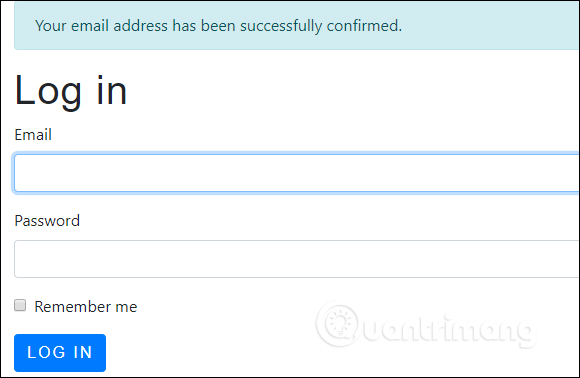 Đăng nhập lại tài khoản