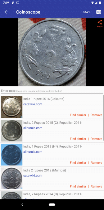 Coin identification