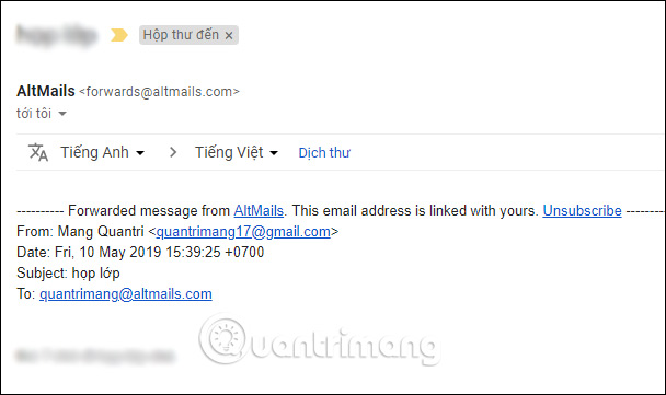 Email chuyển tiếp