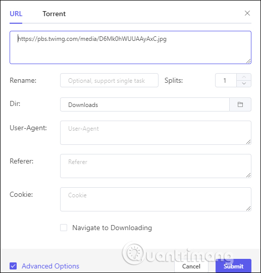 Tải file nâng cao