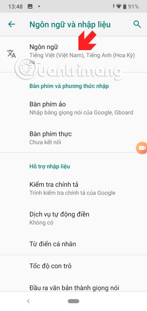 Chọn Ngôn ngữ