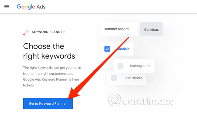 Cách Sử Dụng Google Keyword Planner - Quantrimang.Com