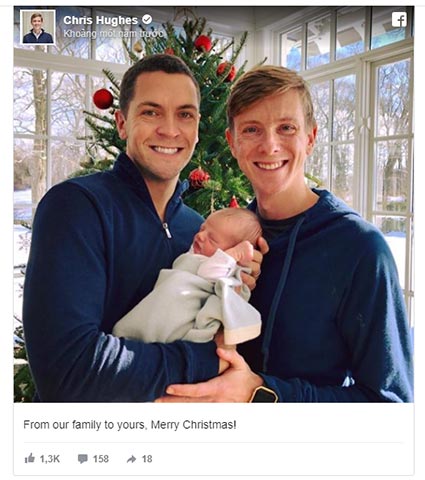 Hughes và Eldridge với cậu con trai