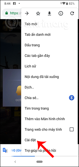 Cài đặt trình duyệt
