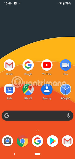 Giao diện Google Pixel 