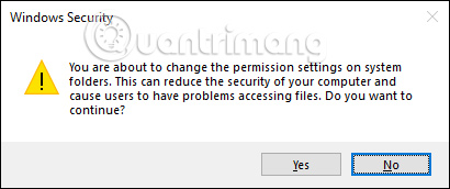 Thông báo bảo mật