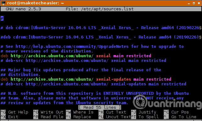 Vô hiệu hóa repository bên thứ ba
