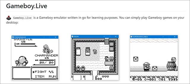 GameBoy.live trên Github