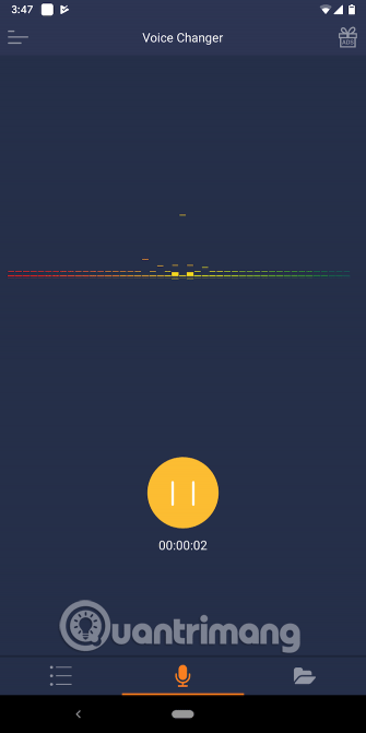 Ghi âm trên Voice Changer