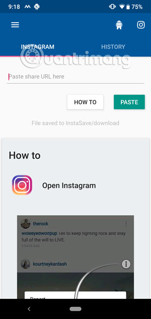 Cách tải ảnh và video trên Instagram trên Android để chia sẻ cho bạn bè