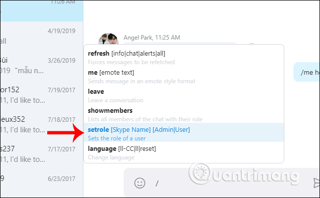 Lệnh gán quyền Admin