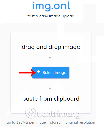 Tải ảnh lên trang chủ
