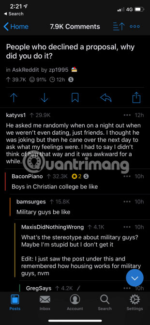 Dark Mode trên Apollo