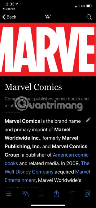 Wikipedia có Dark Mode