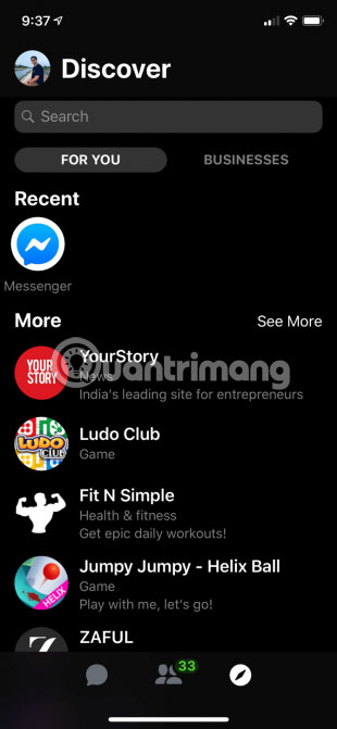 Facebook Messenger hỗ trợ Dark Mode