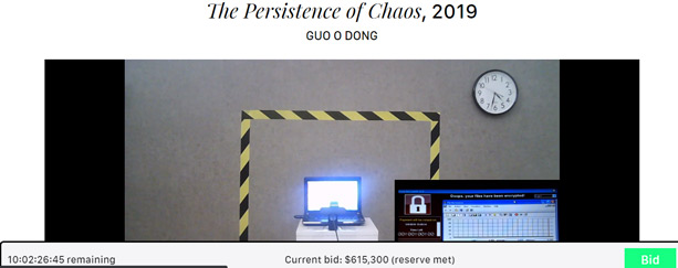 Hiện giá của chiếc laptop The Persistence of Chaos đã lên tới 615,300USD