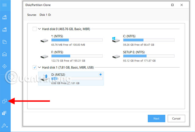 Clone EaseUS Todo Backup