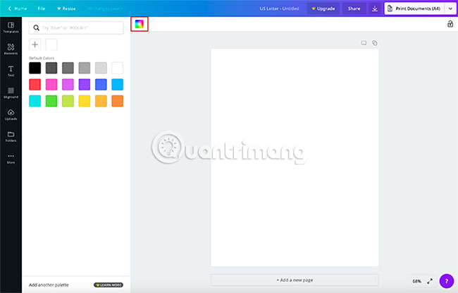 Thay đổi hình nền