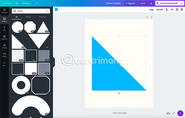 Element > Graphics > Shapes