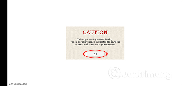 Giao diện thông báo