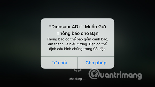 Cho phép thông báo