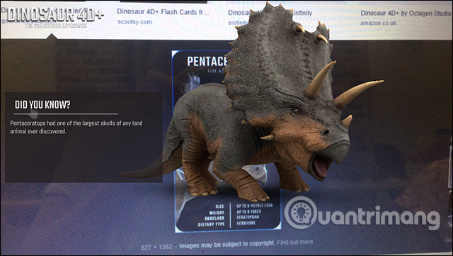 Chiếu hình khủng long