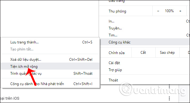 Giao diện tiện ích