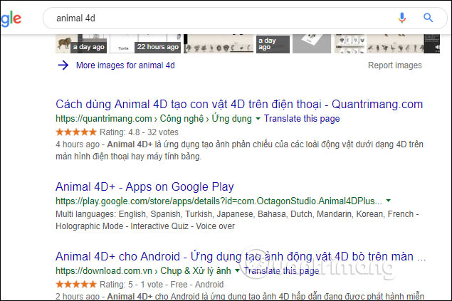 Chưa cài tiện ích