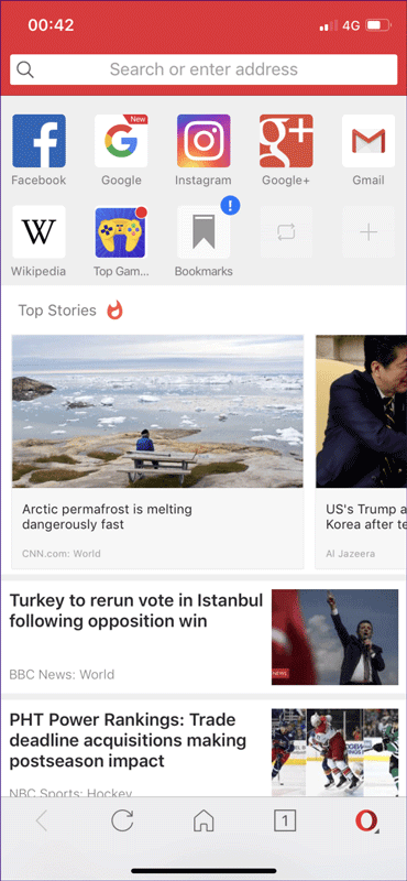 Trình duyệt Opera Mini 