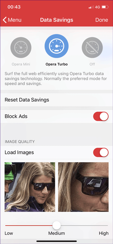 Chặn quảng cáo trên Opera Mini