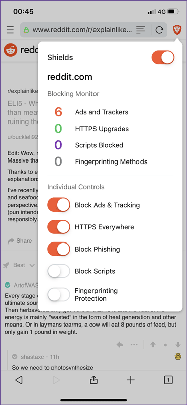 Cách tính năng của trình duyệt Brave Browser