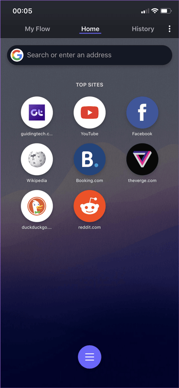 Trình duyệt Opera Touch