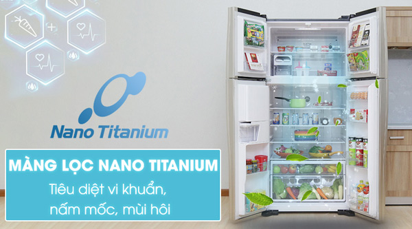 Tủ lạnh Hitachi 540 lít r-w660pgv3 4