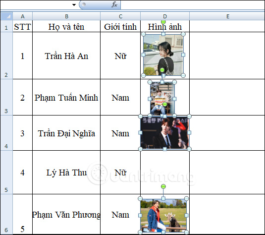 Ảnh được đóng khung