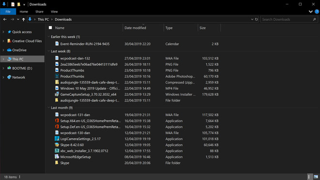 File Explorer cải tiến