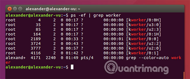 Chuyển kết quả sang grep