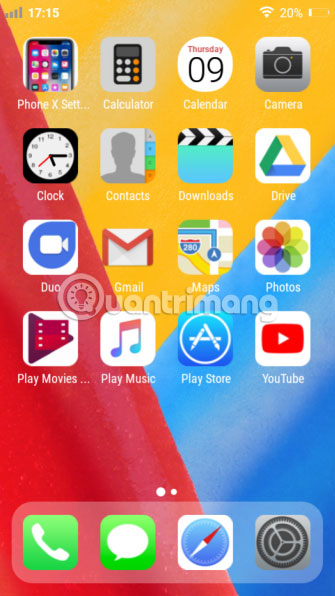 Ứng dụng Phone X Launcher