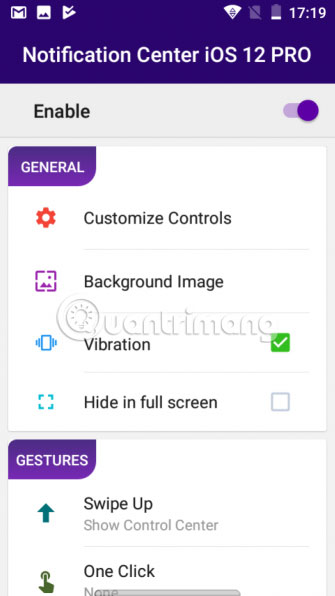 Notification Center iOS 12