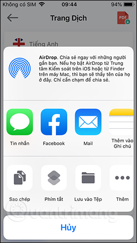 Chia sẻ kết quả